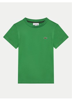 Lacoste T-Shirt TJ1122 Zielony Regular Fit ze sklepu MODIVO w kategorii T-shirty chłopięce - zdjęcie 182759058