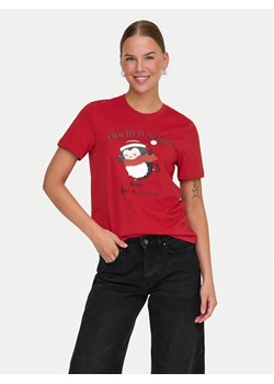 ONLY T-Shirt Kita 15331069 Czerwony Regular Fit ze sklepu MODIVO w kategorii Bluzki damskie - zdjęcie 182759139