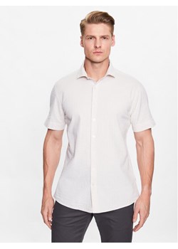 Lindbergh Koszula 30-203431 Beżowy Slim Fit ze sklepu MODIVO w kategorii Koszule męskie - zdjęcie 182759239