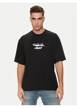 Replay T-Shirt MMG334.000.23454 Czarny Oversize ze sklepu MODIVO w kategorii T-shirty męskie - zdjęcie 182759378