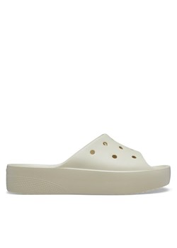 Crocs Klapki Classic Platform Slide 208180 Beżowy ze sklepu MODIVO w kategorii Klapki męskie - zdjęcie 182759407