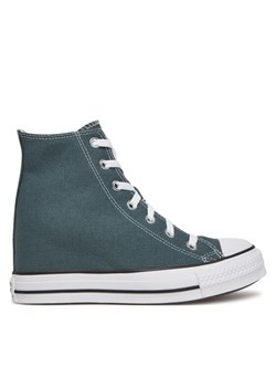 Converse Trampki Chuck Taylor All Star Wedge A13841C Zielony ze sklepu MODIVO w kategorii Trampki damskie - zdjęcie 182759459