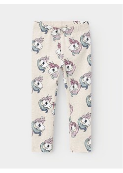 NAME IT Legginsy 13233941 Écru Regular Fit ze sklepu MODIVO w kategorii Spodnie dziewczęce - zdjęcie 182759565