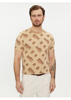 Boss T-Shirt Tiburt 419 50504100 Beżowy Regular Fit ze sklepu MODIVO w kategorii T-shirty męskie - zdjęcie 182759618