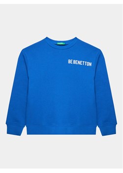 United Colors Of Benetton Bluza 3J68C10D4 Niebieski Regular Fit ze sklepu MODIVO w kategorii Bluzy chłopięce - zdjęcie 182760067