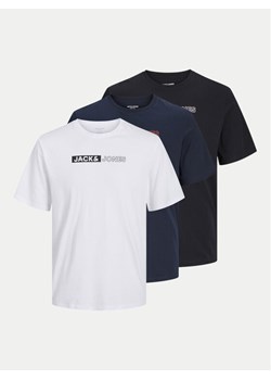Jack&Jones Komplet 3 t-shirtów Corp Logo 12267890 Kolorowy Standard Fit ze sklepu MODIVO w kategorii T-shirty męskie - zdjęcie 182760189