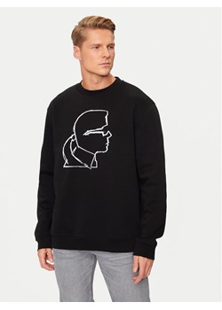 KARL LAGERFELD Bluza 705445 544908 Czarny Regular Fit ze sklepu MODIVO w kategorii Bluzy męskie - zdjęcie 182760218