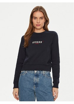 Guess Jeans Bluza W5RQ28 K68I4 Granatowy Regular Fit ze sklepu MODIVO w kategorii Bluzy damskie - zdjęcie 182760258