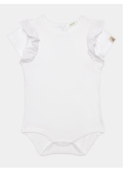 United Colors Of Benetton Body dziecięce 3P4ZAB00D Biały Regular Fit ze sklepu MODIVO w kategorii Body niemowlęce - zdjęcie 182760356