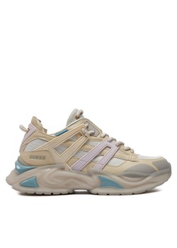 Guess Sneakersy Belluna FLTBEL ELE12 Beżowy ze sklepu MODIVO w kategorii Buty sportowe damskie - zdjęcie 182760406