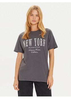 Brave Soul T-Shirt LTS-568JEMIMA Szary Oversize ze sklepu MODIVO w kategorii Bluzki damskie - zdjęcie 182760508