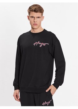 Hugo Bluza Varsity 50490313 Czarny Relaxed Fit ze sklepu MODIVO w kategorii Bluzy męskie - zdjęcie 182760555