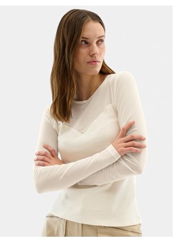 Karen by Simonsen Bluzka Mandarina 10104771 Écru Regular Fit ze sklepu MODIVO w kategorii Bluzki damskie - zdjęcie 182760557