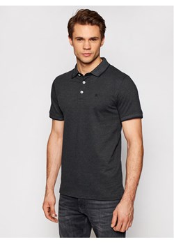 Jack&Jones Polo Paulos 12136668 Czarny Slim Fit ze sklepu MODIVO w kategorii T-shirty męskie - zdjęcie 182760779