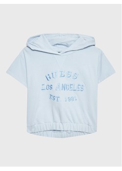 Guess Bluza J3GQ00 KA6R3 Błękitny Regular Fit ze sklepu MODIVO w kategorii Bluzy dziewczęce - zdjęcie 182760787