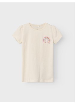 NAME IT T-Shirt Fedora 13228633 Beżowy Regular Fit ze sklepu MODIVO w kategorii Bluzki dziewczęce - zdjęcie 182760795