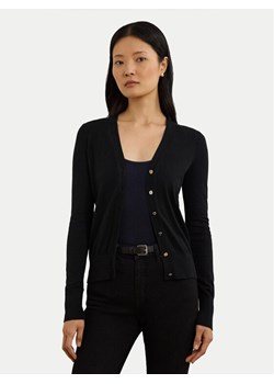 LAUREN RALPH LAUREN Kardigan 200808207001 Czarny Slim Fit ze sklepu MODIVO w kategorii Swetry damskie - zdjęcie 182760799