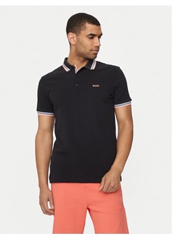 Boss Polo Paddy 50469055 Czarny Regular Fit ze sklepu MODIVO w kategorii T-shirty męskie - zdjęcie 182760845