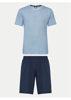 Hanro Piżama Night & Day 75110 Niebieski Regular Fit ze sklepu MODIVO w kategorii Piżamy męskie - zdjęcie 182760926