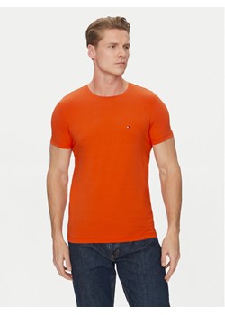 Tommy Hilfiger T-Shirt MW0MW10800 Pomarańczowy Slim Fit ze sklepu MODIVO w kategorii T-shirty męskie - zdjęcie 182760949