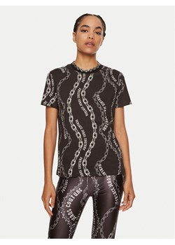 Versace Jeans Couture T-Shirt 77HAH613 JS365 Czarny Regular Fit ze sklepu MODIVO w kategorii Bluzki damskie - zdjęcie 182760968