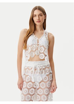 Seafolly Top Secret Garden 55381-TO Biały Regular Fit ze sklepu MODIVO w kategorii Odzież plażowa - zdjęcie 182761029