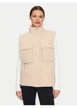 Guess Bezrękawnik Aurelie V4YL00 WG982 Beżowy Regular Fit ze sklepu MODIVO w kategorii Kamizelki damskie - zdjęcie 182761057