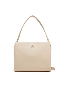 Tommy Hilfiger Torebka Th Legacy Med Satchel AW0AW17173 Écru ze sklepu MODIVO w kategorii Torby Shopper bag - zdjęcie 182761248