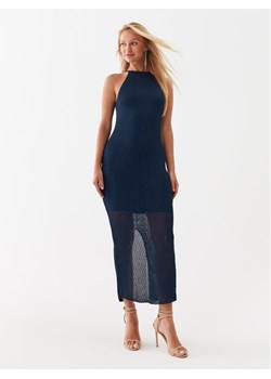 Guess Sukienka codzienna W3YK93 R24F0 Granatowy Slim Fit ze sklepu MODIVO w kategorii Sukienki - zdjęcie 182761256