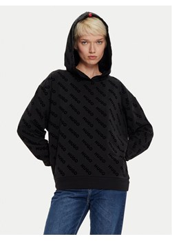 Hugo Bluza 50523400 Czarny Regular Fit ze sklepu MODIVO w kategorii Bluzy damskie - zdjęcie 182761268