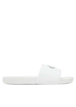Calvin Klein Jeans Klapki Slide Monogram Cv YM0YM01271 Biały ze sklepu MODIVO w kategorii Klapki męskie - zdjęcie 182761306
