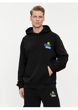 Hugo Bluza Nerrain 50513290 Czarny Relaxed Fit ze sklepu MODIVO w kategorii Bluzy męskie - zdjęcie 182761535