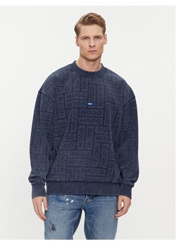 Hugo Bluza Nenry 50510545 Granatowy Relaxed Fit ze sklepu MODIVO w kategorii Bluzy męskie - zdjęcie 182761539