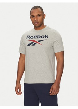 Reebok T-Shirt 100217137 Szary Regular Fit ze sklepu MODIVO w kategorii T-shirty męskie - zdjęcie 182761565