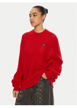 ROTATE Sweter 113769 Czerwony Regular Fit ze sklepu MODIVO w kategorii Swetry damskie - zdjęcie 182761595