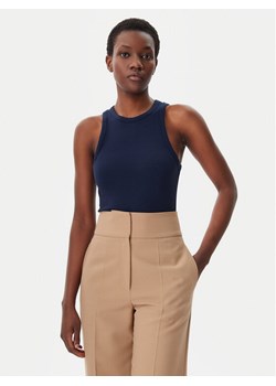 Tommy Hilfiger Top WW0WW38635 Granatowy Slim Fit ze sklepu MODIVO w kategorii Bluzki damskie - zdjęcie 182761699