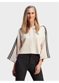adidas Bluza Crop Hoodie IC5461 Beżowy ze sklepu MODIVO w kategorii Bluzy damskie - zdjęcie 182761755