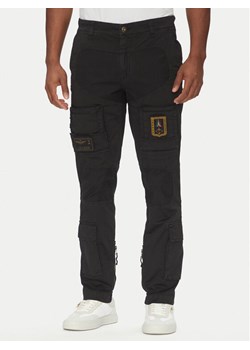 Aeronautica Militare Spodnie materiałowe 251PA1387CT1493 Czarny Regular Fit ze sklepu MODIVO w kategorii Spodnie męskie - zdjęcie 182761867
