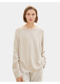Tom Tailor Sweter 1037737 Écru Relaxed Fit ze sklepu MODIVO w kategorii Swetry damskie - zdjęcie 182761895