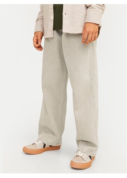 Jack&Jones Junior Jeansy Alex 12262221 Beżowy Baggy Fit ze sklepu MODIVO w kategorii Spodnie chłopięce - zdjęcie 182761915