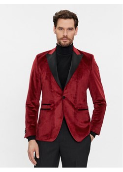 KARL LAGERFELD Marynarka 155270 541009 Czerwony Slim Fit ze sklepu MODIVO w kategorii Marynarki męskie - zdjęcie 182761945