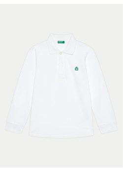 United Colors Of Benetton Polo 3089G3009 Biały Regular Fit ze sklepu MODIVO w kategorii T-shirty chłopięce - zdjęcie 182761965
