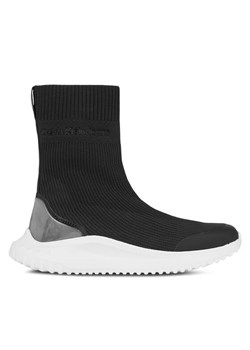 Calvin Klein Jeans Sneakersy Eva Runner Sock Knit Wn YW0YW01204 Czarny ze sklepu MODIVO w kategorii Buty sportowe damskie - zdjęcie 182762319