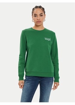 Wrangler Bluza 112356509 Zielony Regular Fit ze sklepu MODIVO w kategorii Bluzy damskie - zdjęcie 182762577