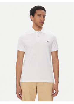 Moose Knuckles Polo Everett M34MT712 Biały Slim Fit ze sklepu MODIVO w kategorii T-shirty męskie - zdjęcie 182762615