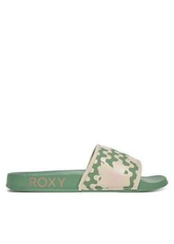Roxy Klapki ARJL100909 Zielony ze sklepu MODIVO w kategorii Klapki damskie - zdjęcie 182762625