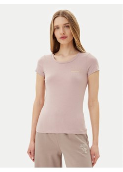 EA7 Emporio Armani T-Shirt 8NTT65 TJDQZ U4079 Różowy Regular Fit ze sklepu MODIVO w kategorii Bluzki damskie - zdjęcie 182762695