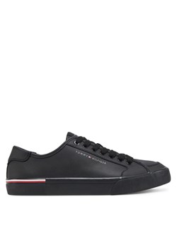 Tommy Hilfiger Sneakersy Core Corporate Vulc Leather FM0FM05399 Czarny ze sklepu MODIVO w kategorii Buty sportowe męskie - zdjęcie 182762837