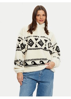 Roxy Polar Treasure Soul ERJPF03178 Écru Relaxed Fit ze sklepu MODIVO w kategorii Bluzy damskie - zdjęcie 182763045