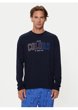 United Colors Of Benetton Longsleeve 3I1XU109C Granatowy Regular Fit ze sklepu MODIVO w kategorii T-shirty męskie - zdjęcie 182763207